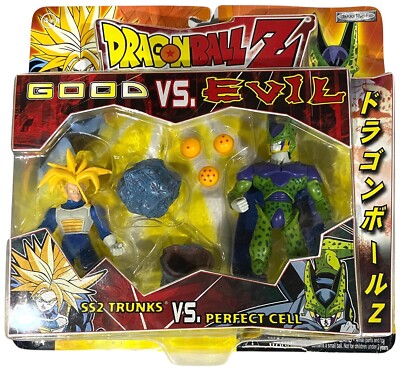 Dragon Ball Z Good Vs Evil SS2 Trunks vs Perfect Cell Figure NEW 2003 DragonBall