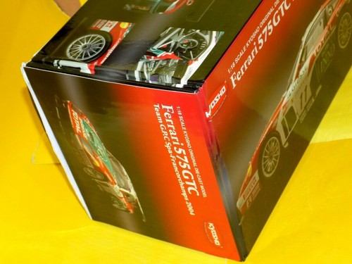 FERRARI 575 GTC ITALIA 2DO LUGAR GPC Spa-francorchamps 2004 KYOSHO 08393A 1/18 - Imagen 7 de 7