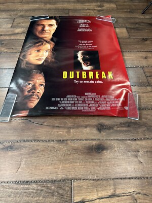 Original Outbreak Movie Poster 1995 Hoffman Russo Freeman Pandemic Rolled