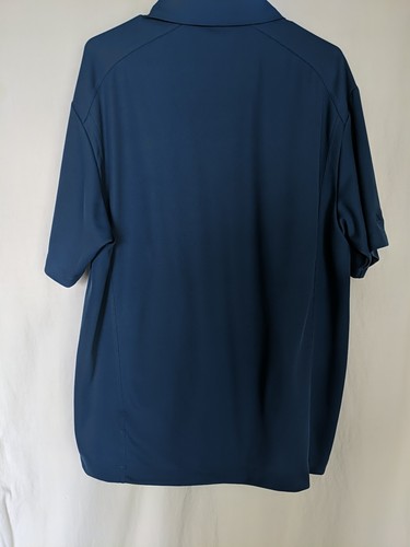 Nike Men’s Golf Dri Fit Short Sleeve Polo Shirt Blue Size Lg Jackson Logo - Picture 5 of 9