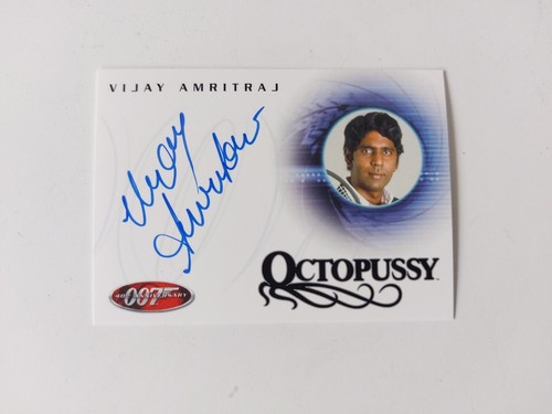 James Bond 40th Anniversary Vijay Amritraj Autograph Card A13 - 第 1/2 張圖片