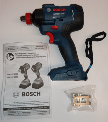 #ad BOSCH GDX18V 1600 18V FREAK 1 4quot; amp; 1 2quot; 2 in 1 impact driver Bare Tool $99.99