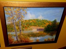 LISTED ARTIST JOHN WENRiCH FROM New Hope Under Walter Baum Impressionists Art