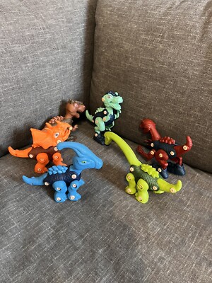 5 Dinosaur Toys DIY Take Apart STEM Construction Building Toys