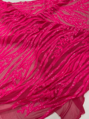 Vine/Root Sequin 4 Way Stretch Mesh Fabric, by The Yard. - Picture 43 of 98