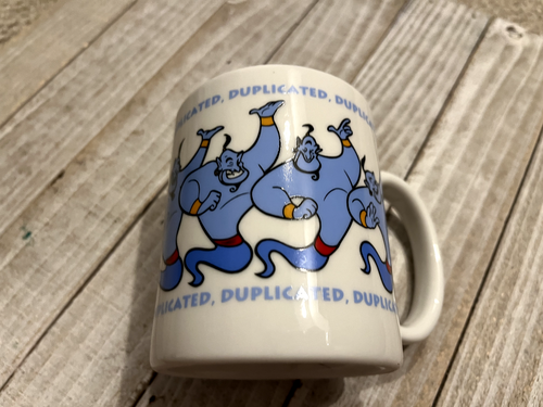 VTG Disney Aladdin Genie Often Imitated Never Duplicated Coffee Cup Mug - Picture 4 of 6