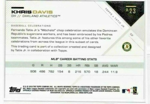 2019 TOPPS X TATIS 0.23:INSERTS Celebrations+Nicknames+Icons Dominican YOU PICK! - Picture 5 of 15