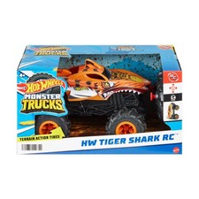 Monster Trucks RC, 1:24 Scale Tiger Shark Vehicle, Oversized Remote-Control T...