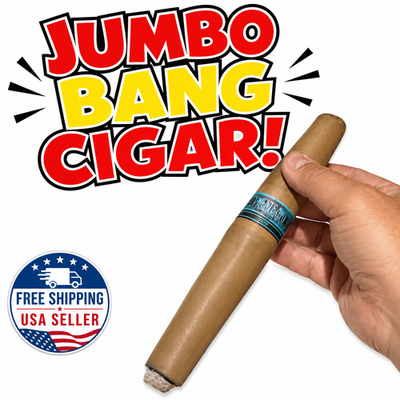 cigarette blows up prank TreasureGurus, Load Stink Bomb Gag Gift, 6pk Smelly Stink cigarette load a real stinker hide one of these in someones cigarette and watch their surprise when they light up its easy push the load out of sight into a cigarette EXPLODING FAKE JUMBO CIGAR PRANK