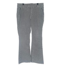 American Eagle Boho Flare Corduroy High Rise Kick Boot Stretch Pant 14R Gray