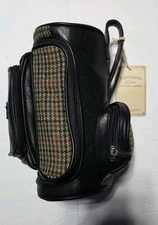 NEW Portland Ireland Golf Wash Bag Travel Toiletries Organizer Brown Plaid Mens