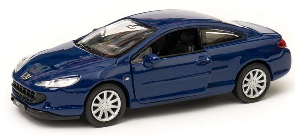 Welly Peugeot 407 Coupe Lila MaßStab 1:34 1:39 4,5 Zoll Diecast Auto In Box-image