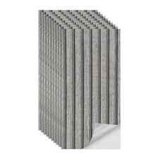 10pcs 3D Tile Wallpaper Wooden Wall Sticker Self-adhesive Waterproof Foam Panel