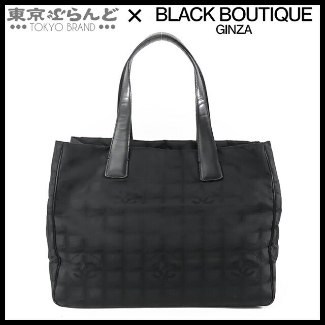 Chanel Travel Line Tote Bag MM in Classic Black