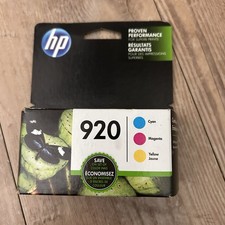 HP 920 Sealed Combo Pack Color Ink Cyan Magenta Yellow Cartridges 7/2020
