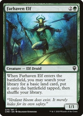 MTG Farhaven Elf [CMR] #225