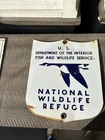 Vintage Wildlife Refuge Porcelain Sign US Fish & Wildlife sign