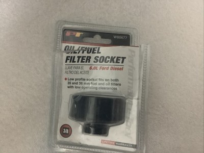 Performance Tool Low Profile 35/36mm 3/8'' Drive Oil/Fuel Filter Socket (OPEN PKG