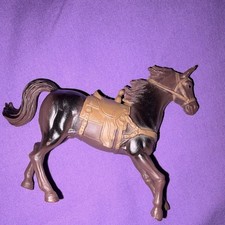 New Ray Vintage Cowboy Western Toy Horse Figure with Saddle