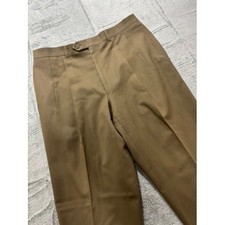 Lauren Ralph Lauren Dress Pants Mens 34x30 Brown Total Comfort Flat Front