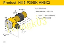 Original TURCK NI15-P30SK-AN6X