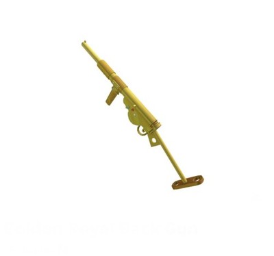 Robl0x | Golden Royal Back Gun Pretend Rifle Series 9 - RARE Toy Code