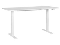 Elektrisch HöHenverstellbarer Schreibtisch Usb Weiß 180X80 Cm Destines
