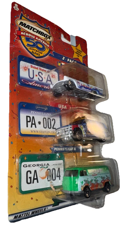 Лот из 3 спичечных коробок по всей Америке 50-й день рождения США, Пенсильвания и Джорджия новый - Изображение 3 из 4