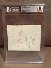 Keith Moon John Entwistle Pre The Who Signed Page Beckett High Numbers