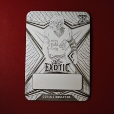 2022 Leaf Exotic Derek Stingley Jr RC Black Elephant Printing Plate 1/1