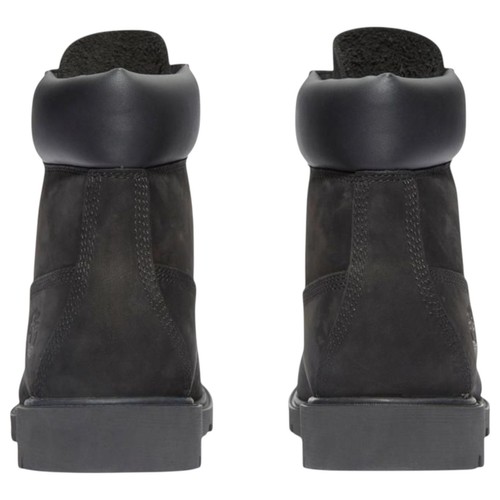 Timberland Mens 6-Inch Black Nubuck Classic Waterproof Boots - Picture 6 of 9