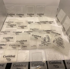 Cuttlebug Provo Craft Lot 39 small embossing folders