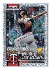 2026 SERIES 1 CELEBRATIONS CONFETTI SP PARALLEL LUKE KEASCHALL ROOKIE CUP CARD 