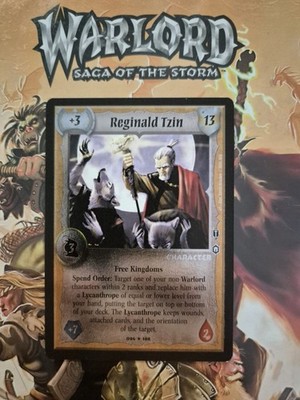 Warlord CCG Saga of the Storm - Free Kingdoms - Reginald Tzin FOIL