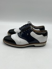 FootJoy Dryjoys Premiere Series Wilcox Men  s 11.5M Navy White Leather Golf Shoes