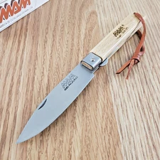 MAM Operario Liner Folding Knife 3.25" Stainless Steel Blade Beechwood Handle
