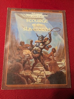 AD&D | A 1-4 | Scourge of the Slavelords w/ Maps, 1st Printing 1986