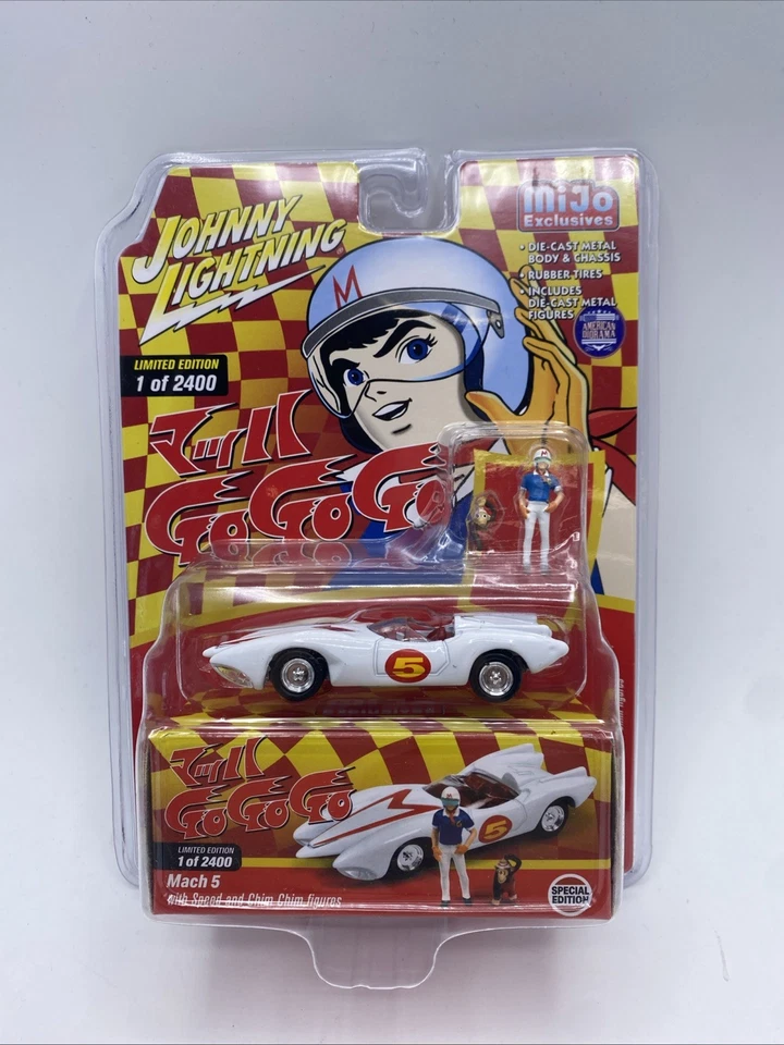 Johnny Lightning 1/64 Speed Racer Set Of 4 With Figures - Image 2 of 4