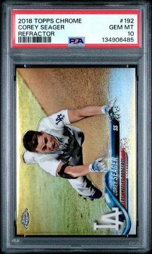 COREY SEAGER 2018 Topps Chrome REFRACTOR #192 PSA 10 GEM MT