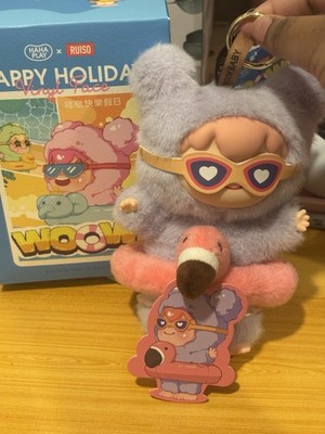 HAHA PLAY RUISO Bahamas Flamingo Plush Collectible Purple Pink Boxed Toy