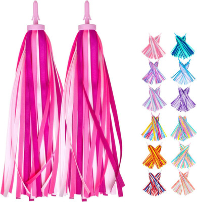 Bike Streamers Bike Tassels for Kids 1 Pair, Kids Bike Accessories Scooter Bicyc