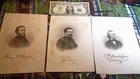 1873 Lot of 3 Civil War Heroes of Connecticut engravings prints Sartain, Perine