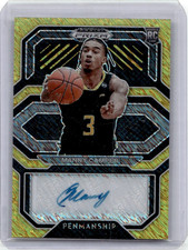 MANNY CAMPER RC 2021 PANINI PRIZM DRAFT GOLD SHIMMER ROOKIE AUTO JERSEY RC /10