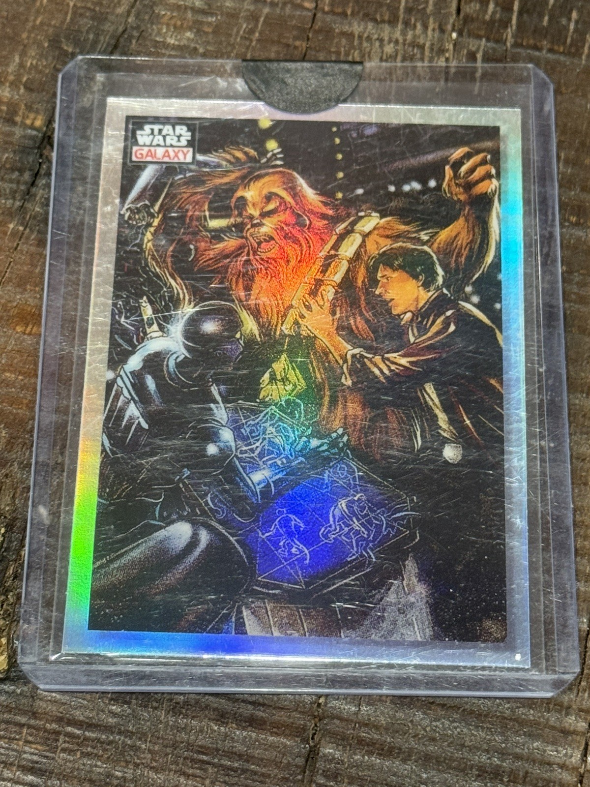 2023 Topps Chrome Star Wars Galaxy An Upset Wookiee #23 NON_SPORT CARD Refractor
