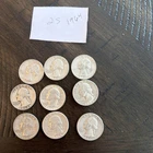 Set 9 Silver Quarters 90% Silver  1964 Quarters random mints/circulated lot  #25