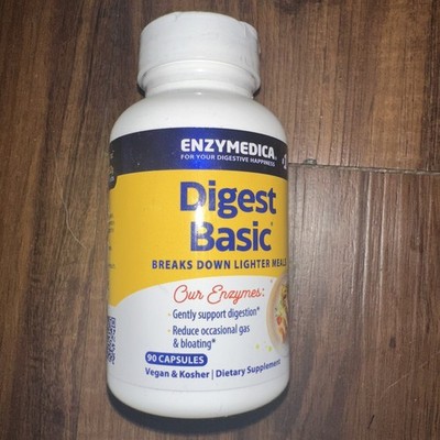 Enzymedica Digest Basic 90 Capsules New Sealed Exp 12/2026+