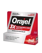 Orajel 3X for Toothache & Gum Pain: Maximum Gel Tube 0.42oz Exp. 6/26