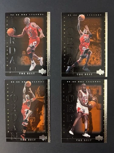 Michael Jordan “The Best” 1999 Upper Deck NBA Legends Lot (4 Cards) Bulls