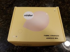 Niidor Sticky Fabric Strapless Adhesive Bra Silicone Cup Size C