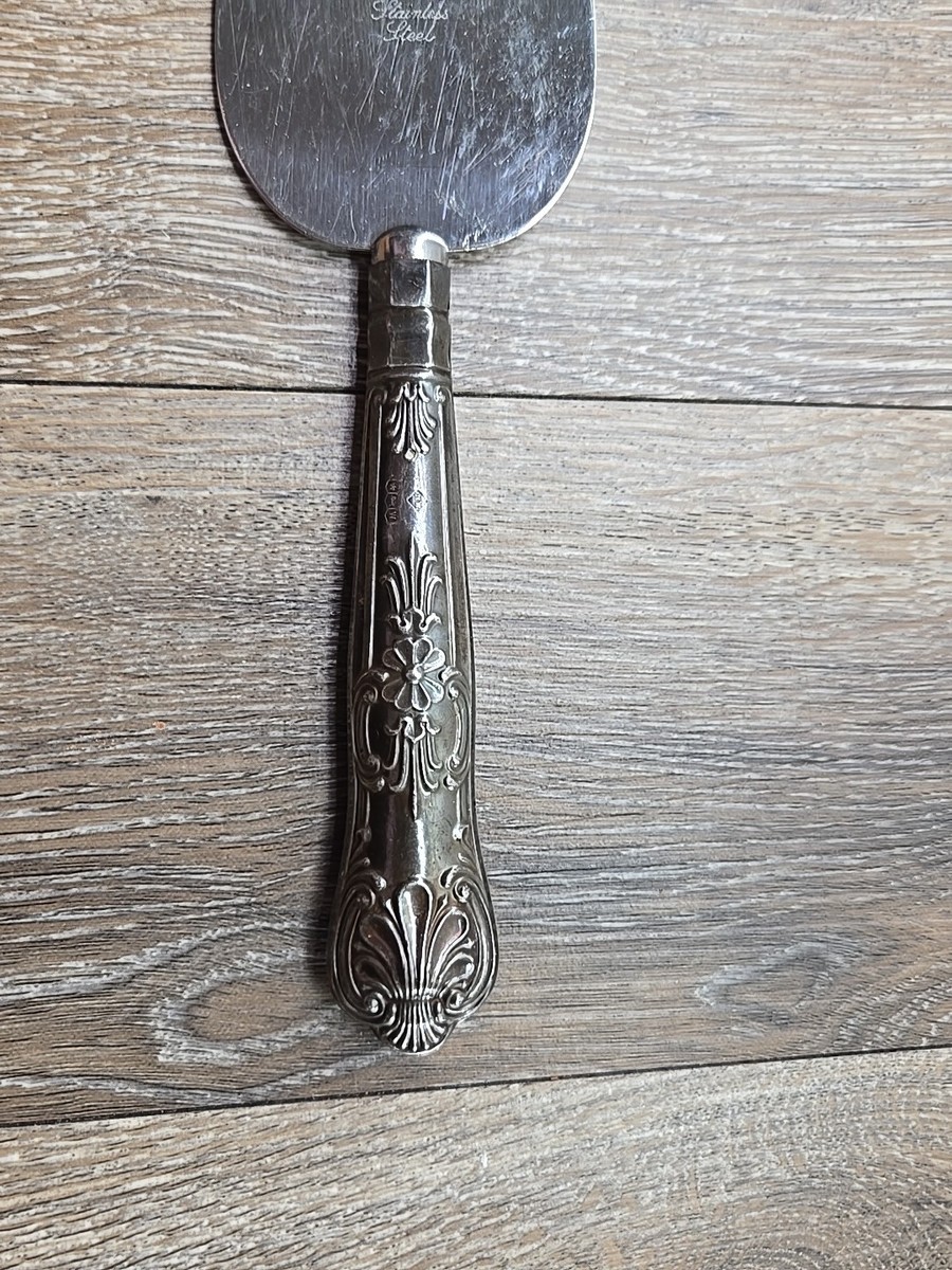 【Harrison Brothers】  サーバー 【シルバープレート】 Harrison Brothers Pie Server With Silver Handle & Stainless